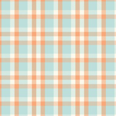 Tartan turuncu ve cyan pürüzsüz desen.