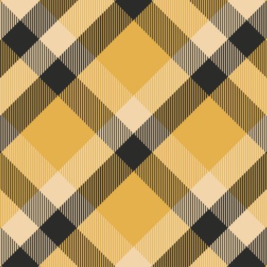 Tartan sarısı ve siyah pürüzsüz desen.