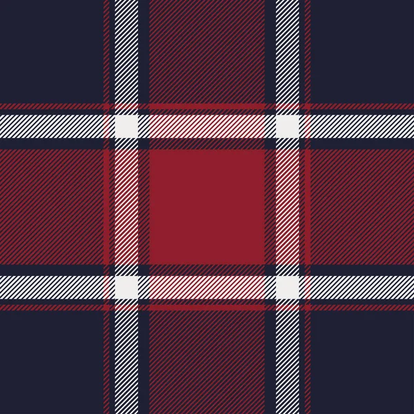 Tartan red and blue seamless pattern. — Stock Vector