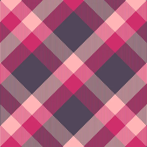Tartan red and pink seamless pattern. — Stock vektor