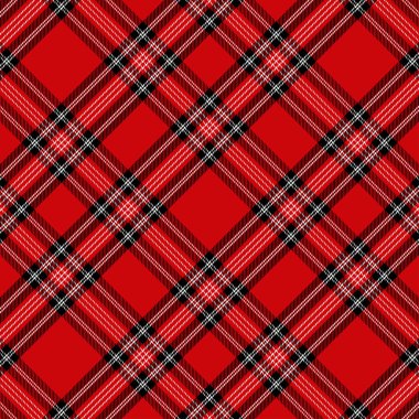 Tartan kırmızı ve siyah pürüzsüz desen.
