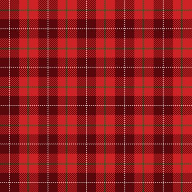 Tartan kırmızı ve koyu kırmızı pürüzsüz desen.