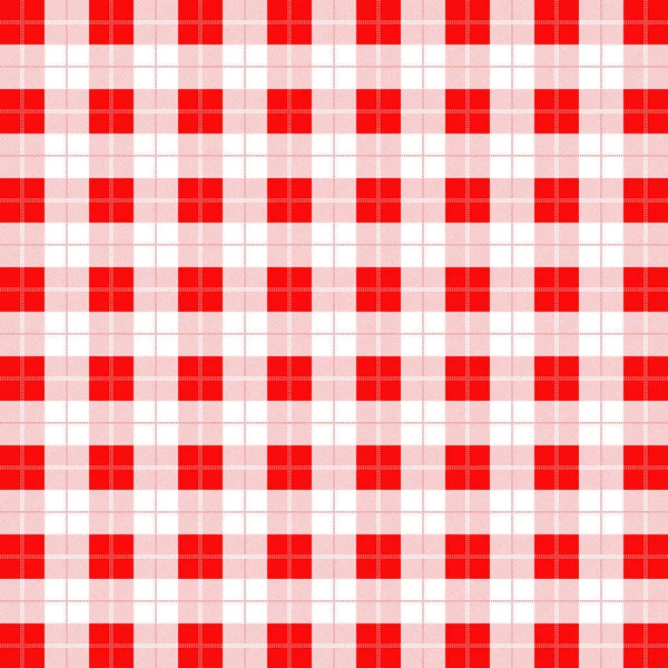 Motif sans couture rouge et blanc tartan . — Image vectorielle