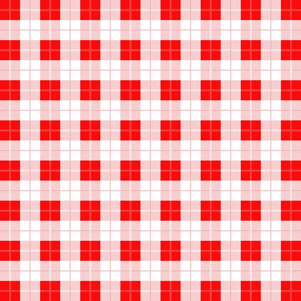 Tartan red and white seamless pattern. — Stock Vector
