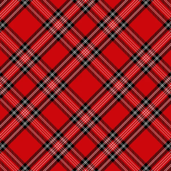 Tartan red and black seamless pattern. — Stock vektor
