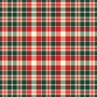 Tartan kırmızı ve yeşil pürüzsüz desen.