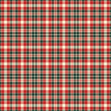 Tartan kırmızı ve yeşil pürüzsüz desen.