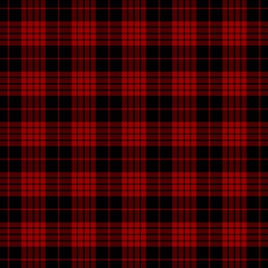 Tartan kırmızı ve siyah pürüzsüz desen.