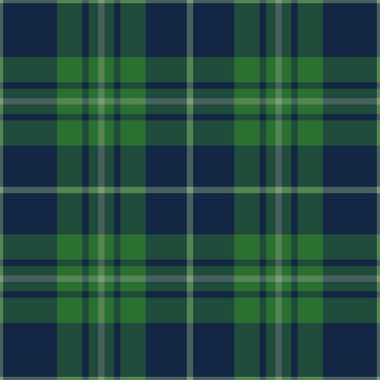 Tartan yeşili ve mavi pürüzsüz desen.