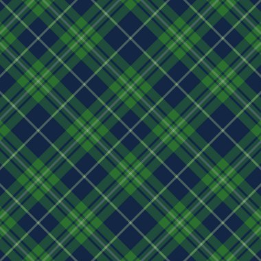 Tartan yeşili ve mavi pürüzsüz desen.