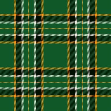 Tartan yeşili ve sarı pürüzsüz desen.