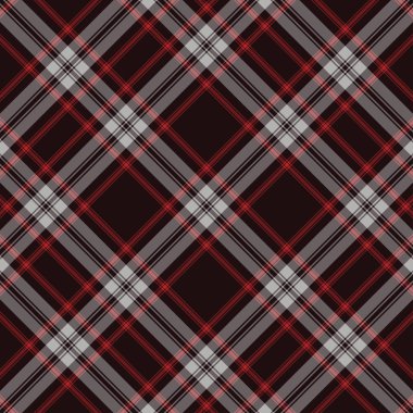 Tartan kırmızı ve siyah pürüzsüz desen.