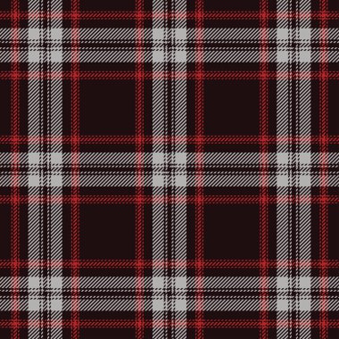 Tartan kırmızı ve siyah pürüzsüz desen.