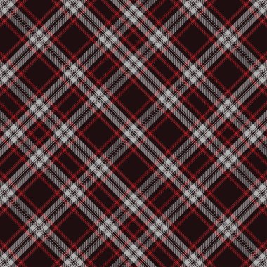 Tartan kırmızı ve siyah pürüzsüz desen.