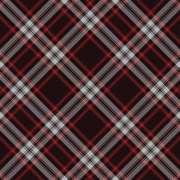 Tartan red and black seamless pattern. — Stock vektor