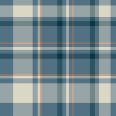 İskoç ekoseli mavi dikişsiz vektör deseni.