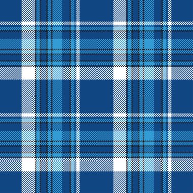 İskoç ekoseli mavi dikişsiz vektör deseni.