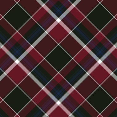 İskoç ekose kırmızı ve siyah dikişsiz kareli vektör deseni.