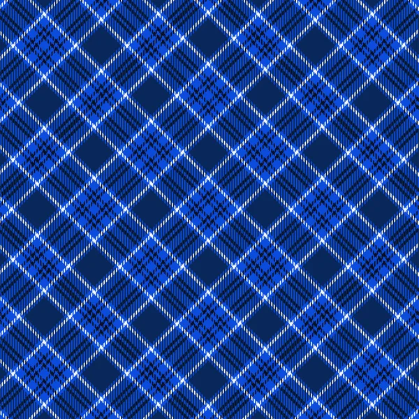 Escocés cuadros azul sin costuras patrón de vectores a cuadros . — Archivo Imágenes Vectoriales
