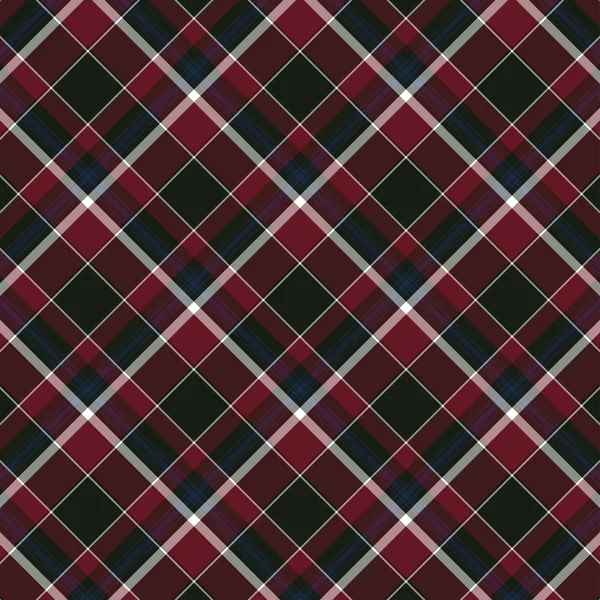 Scottish plaid red and black seamless checkered vector pattern. — Stock Vector