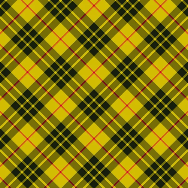 Tartan xadrez amarelo e preto sem costura padrão vetorial quadriculado . —  Vetores de Stock