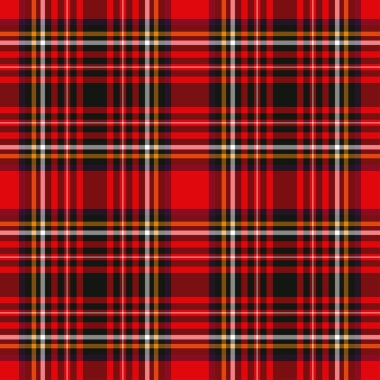 Tartan kırmızı ve siyah dikdörtgen çizgili vektör deseni.