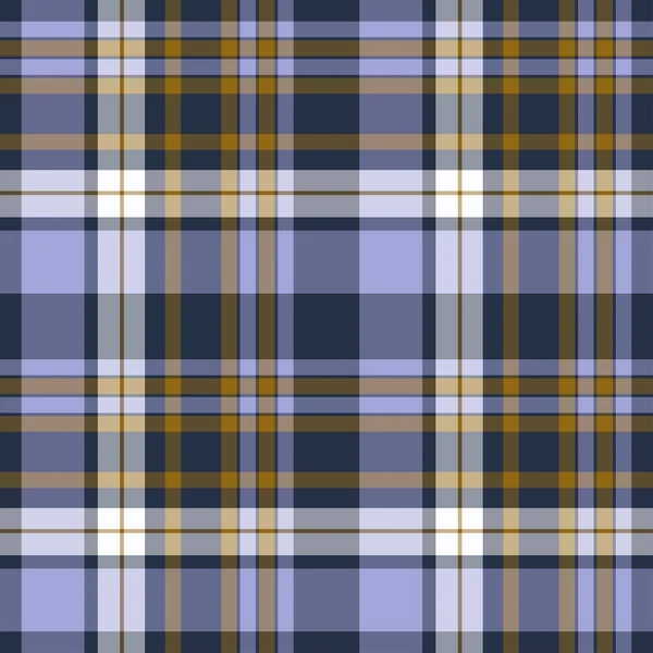 Tartan plaid purple and yellow seamless checkered vector pattern. — Stock Vector