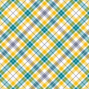 Scottish plaid checkered vector pattern.