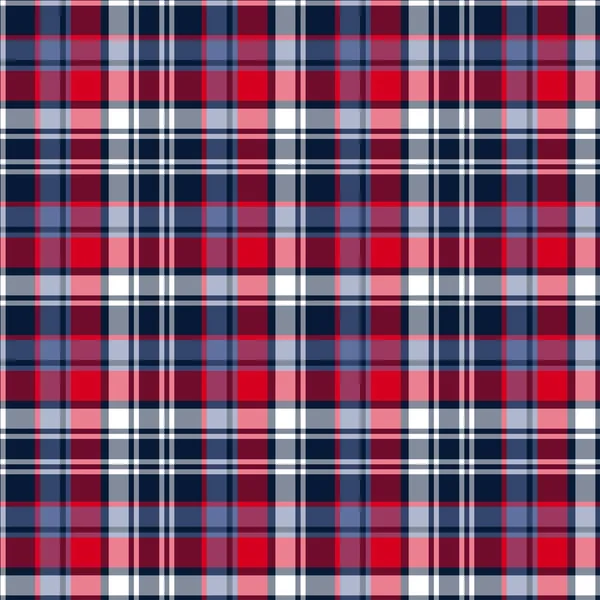 Seamless plaid checkered vector pattern. — 스톡 벡터