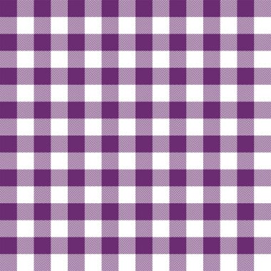 Gingham ekose tartan desenini kontrol et. Herringbone dokusu.