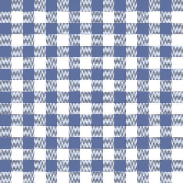 Gingham check plaid tartan pattern. Herringbone texture. — 스톡 벡터