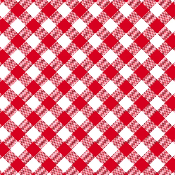 Gingham ellenőrizze a kockás tartán mintázatot. A heringcsont szerkezete. — Stock Vector