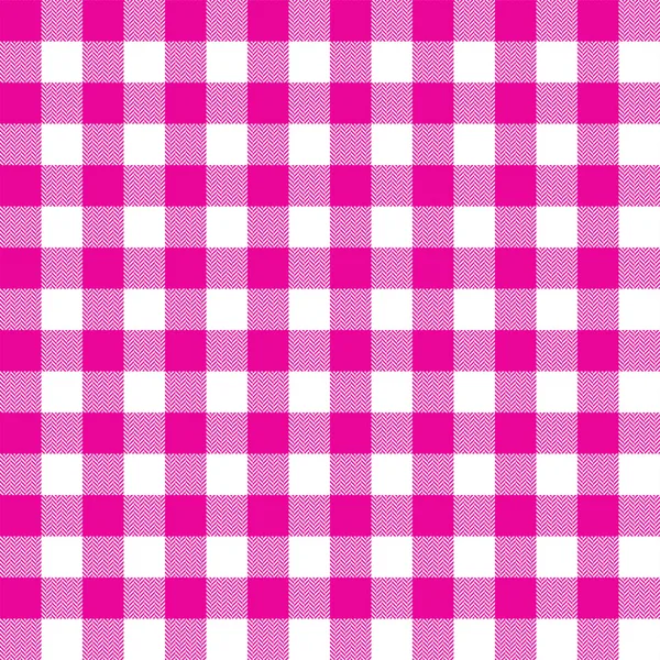 Gingham check plaid tartan pattern. Herringbone texture. — Stock Vector