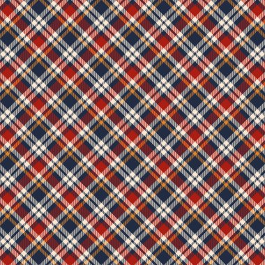 Scottish plaid checkered vector pattern.
