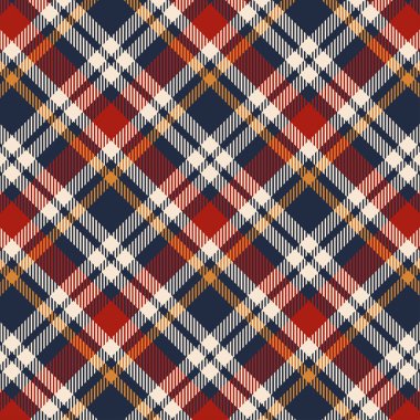 Scottish plaid checkered vector pattern.