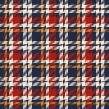 Scottish plaid checkered vector pattern.