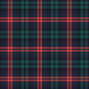Scottish plaid checkered vector pattern.