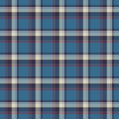 Scottish plaid checkered vector pattern.
