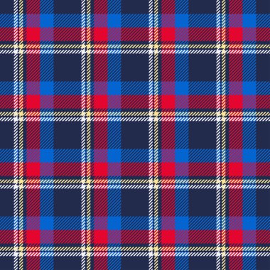 Tartan ekose desenli kusursuz vektör arkaplanı.