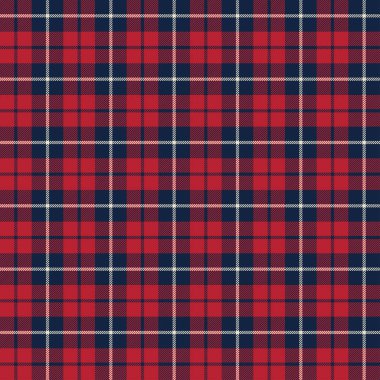 Tartan desenli arka plan. Ekose kumaş, masa örtüsü, kıyafet, gömlek, elbise, kağıt, yatak örtüsü, yorgan ve diğer tekstil ürünleri için kumaş. Vektör illüstrasyonu Eps 10