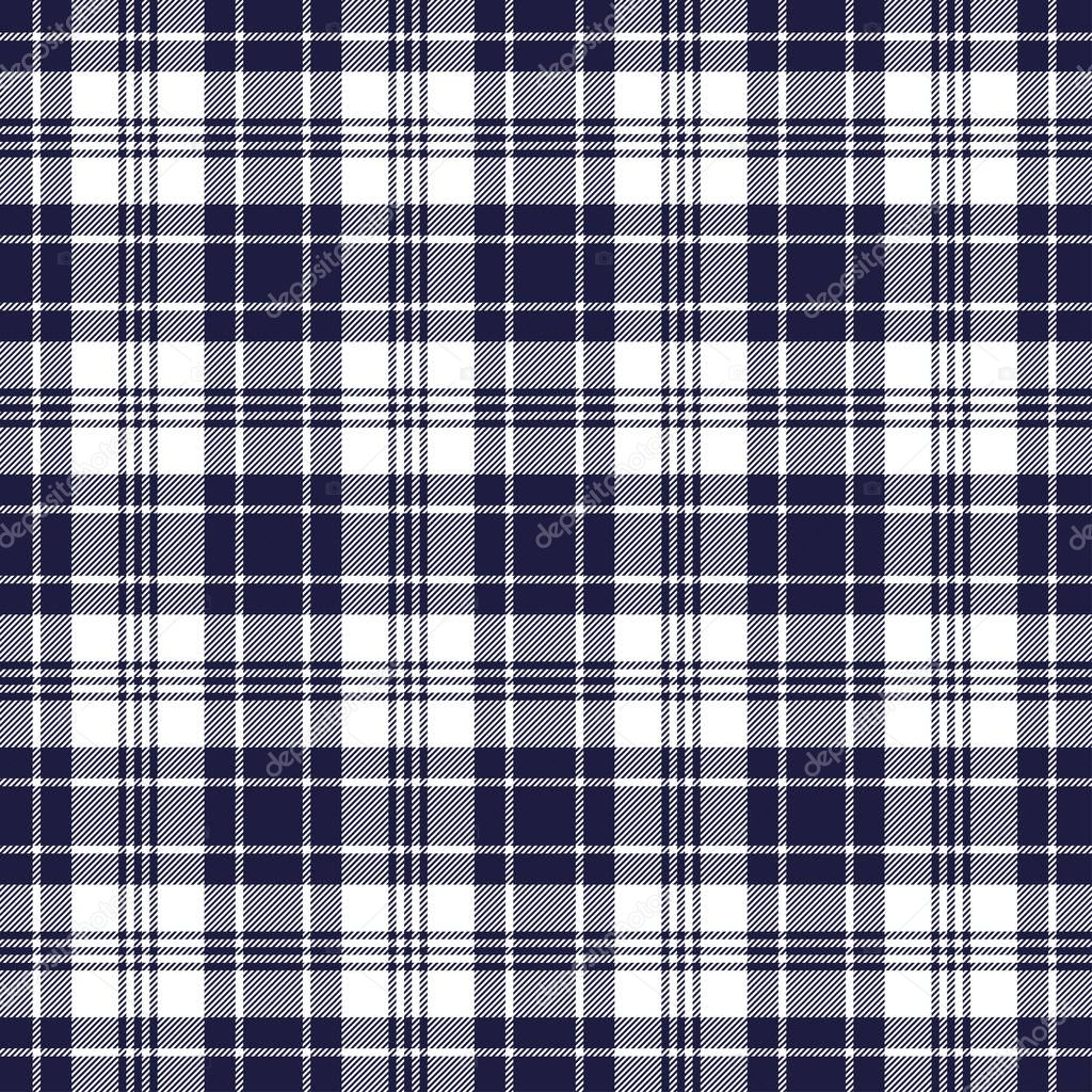 Tartan plaid pattern background. Texture for plaid, tablecloths, clothes, shirts, dresses, paper, bedding, blankets, quilts and other textile products. Vector illustration EPS 10