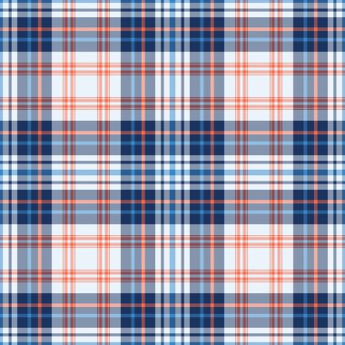 Tartan desenli arka plan. Ekose kumaş, masa örtüsü, kıyafet, gömlek, elbise, kağıt, yatak örtüsü, yorgan ve diğer tekstil ürünleri için kumaş. Vektör illüstrasyonu Eps 10