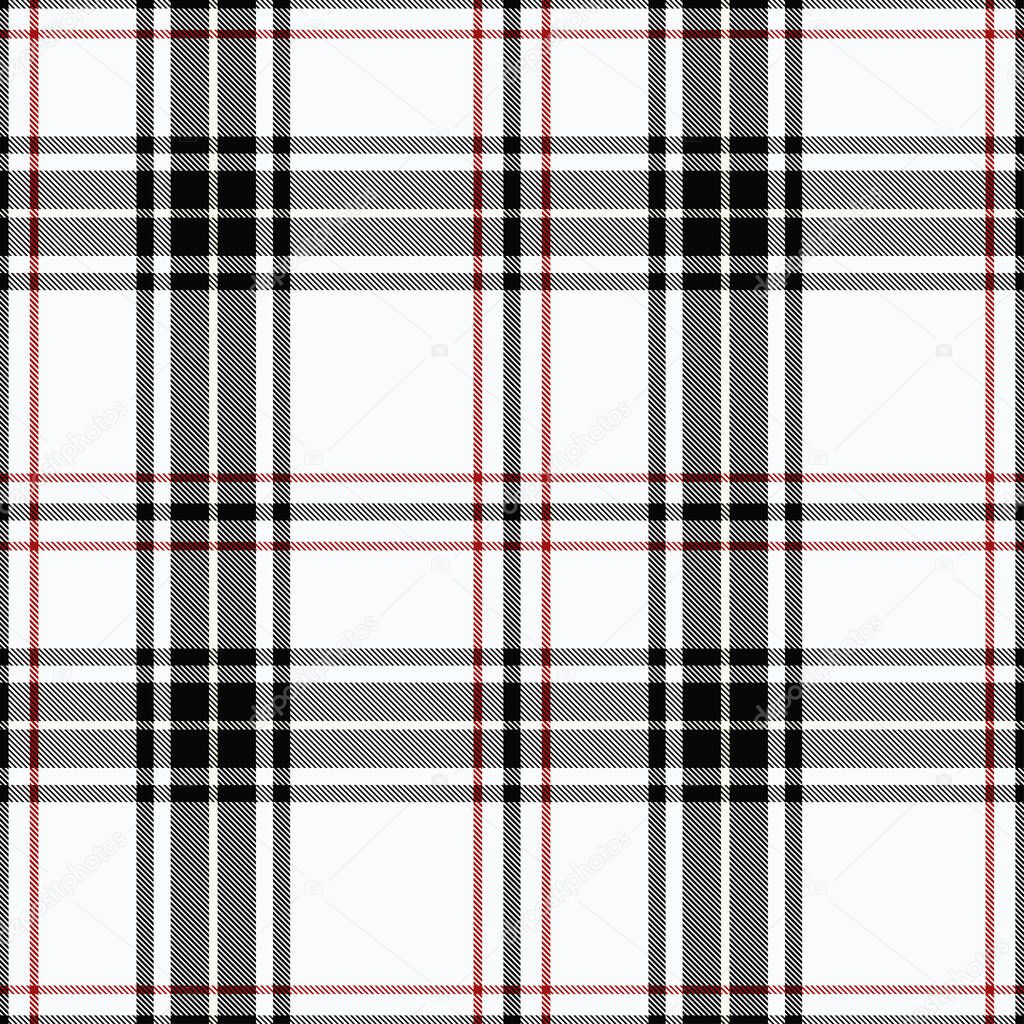 Tartan plaid pattern background. Texture for plaid, tablecloths, clothes, shirts, dresses, paper, bedding, blankets, quilts and other textile products. Vector illustration EPS 10