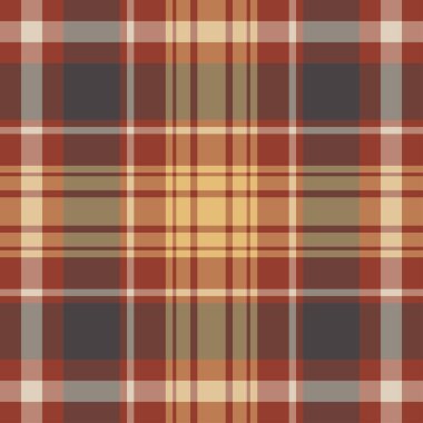 Tartan desenli arka plan. Ekose kumaş, masa örtüsü, kıyafet, gömlek, elbise, kağıt, yatak örtüsü, yorgan ve diğer tekstil ürünleri için kumaş. Vektör illüstrasyonu Eps 10