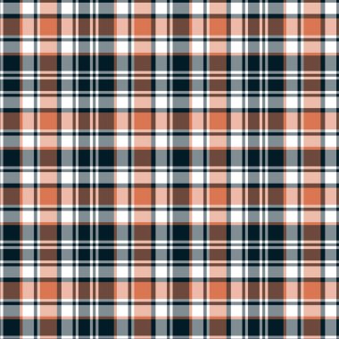 Tartan desenli arka plan. Ekose kumaş, masa örtüsü, kıyafet, gömlek, elbise, kağıt, yatak örtüsü, yorgan ve diğer tekstil ürünleri için kumaş. Vektör illüstrasyonu Eps 10