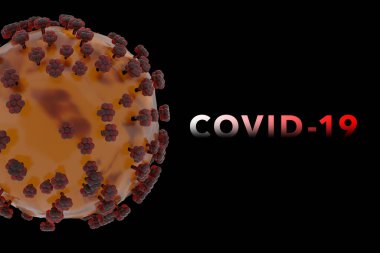 Dünya Corona Virüsü saldırısı konsepti. Coronavirus 2019-ncov gribi enfeksiyonu. 3 boyutlu tıbbi illüstrasyon..