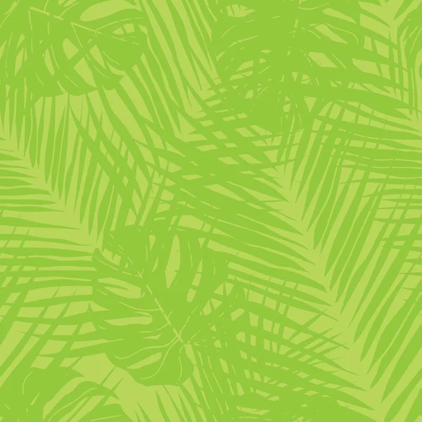 Beautifull Тропічні Листя Гілки Безшовний Візерунок Дизайн — стоковий вектор