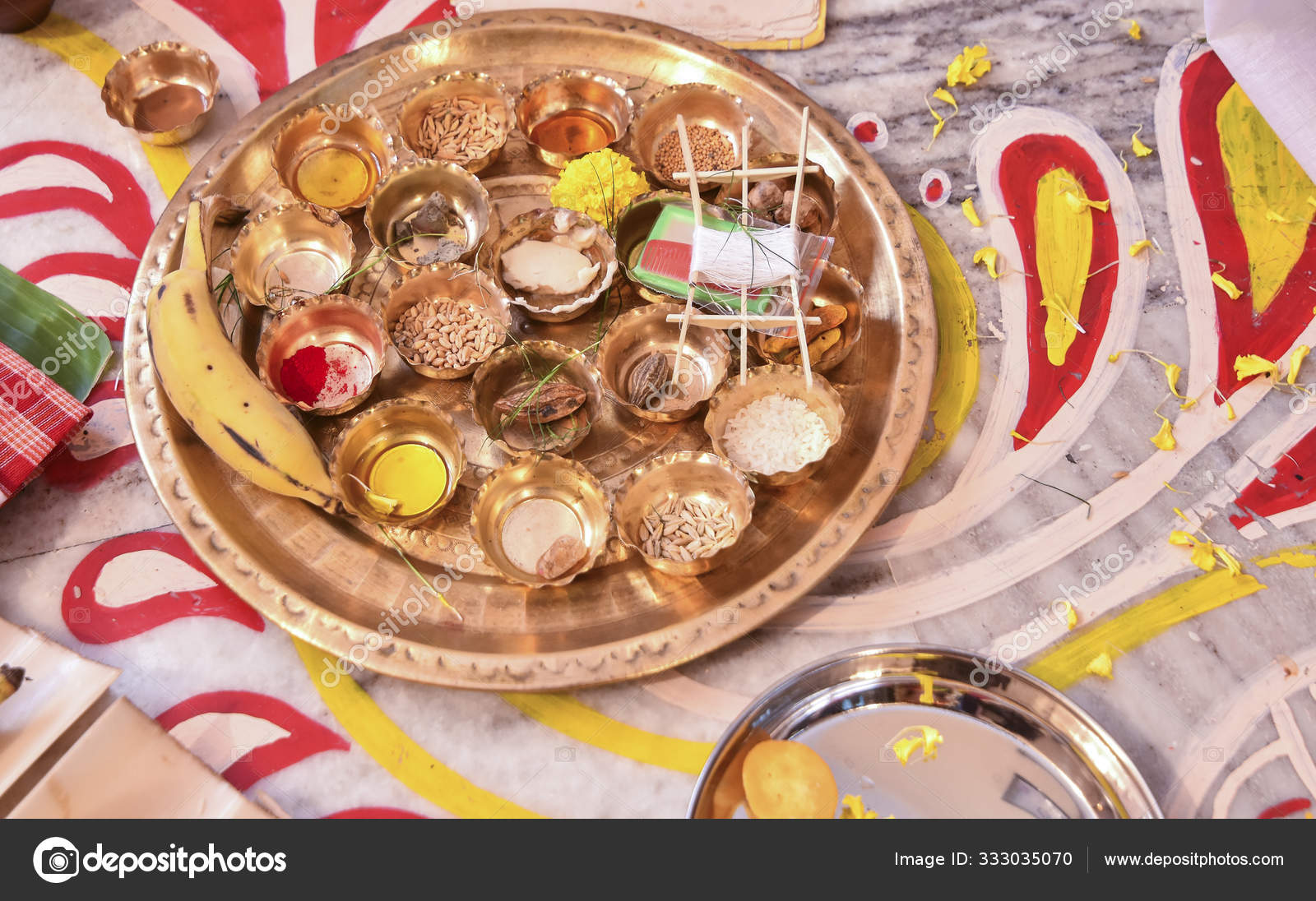 Bengali Marriage Rituals With Beautiful Decoration Of Multiple I