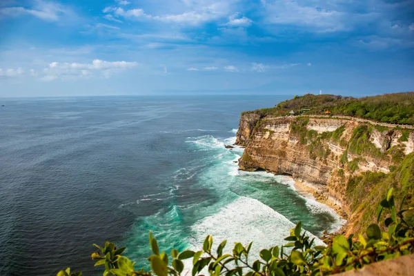 Beautiful Landscape Costal Area Cloud Sky Green Water Touristic Visit — Stock Photo, Image