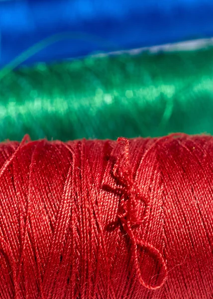 Bobina filo di colore — Foto Stock